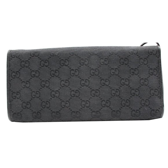 GUCCI Bamboo GG Monogram Canvas Clutch - Picture 3 of 11